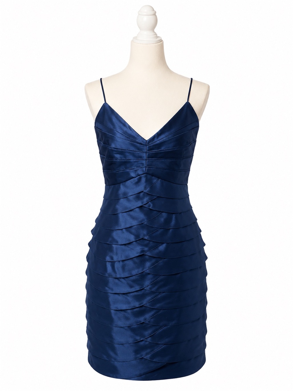 Eliza J Teal Tiered Cocktail Dress Size 8 Sleeveless Ruffle Party Wedding NWT